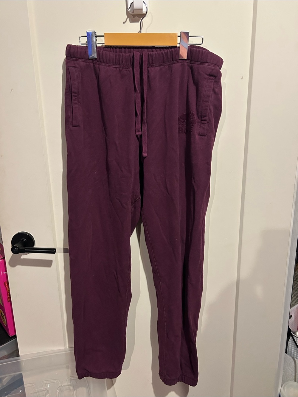 Roots Women Plum Track Joggers with Drawstring Waist